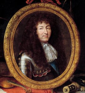 Portret van Lodewijk XIV, koning van Frankrijk (detail) door Jean Garnier