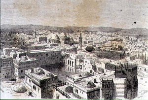 Jeruzalem in de jaren 1860 door Jean Georges (after) Huyot