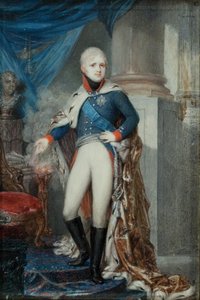 Portret van keizer Alexander I 1777-1825, begin 1800 door Jean Gerin