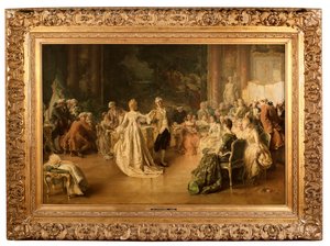 Het Menuet door Jean Guillaume (1858 1931) Rosier
