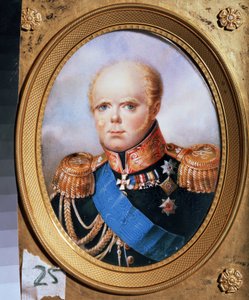 Portret van de grootvorst Constantijn Pavlovitsj van Rusland
