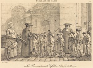 De Broers Leiden de Kinderen, naar St. Nicolas des Champs door Jean Henri Marlet