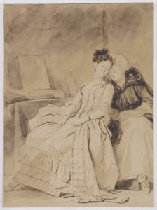 Het intieme gesprek door Jean Honore Fragonard