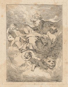 Sint Marcus door Jean Honoré Fragonard after Giovanni Lanfranco