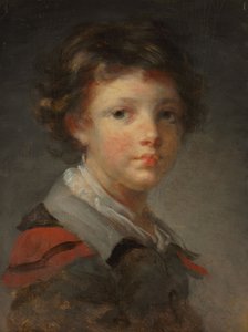 Een jongen in een met rood gevoerde mantel, 1780s