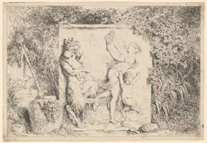 Dans van de saters door Jean Honore Fragonard