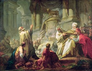 Jerobeam offert aan het gouden kalf, 1752