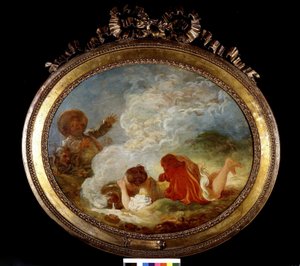 Le Pot au lait door Fragonard, sd. 18e eeuw door Jean Honore Fragonard
