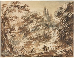 Scène in een park, ca. 1760