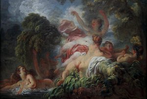 De Baders door Jean Honore Fragonard