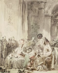 De wedstrijd Le concours door Jean Honore Fragonard