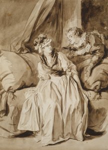 De Brief, of Het Spaanse Gesprek, c. 1778 door Jean Honore Fragonard