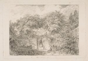Het Kleine Park, ca. 1763 door Jean Honore Fragonard