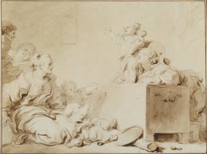 De Kleine Prediker door Jean Honore Fragonard