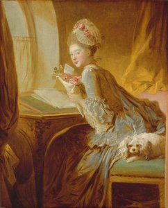 De liefdesbrief, c.1770 door Jean Honore Fragonard