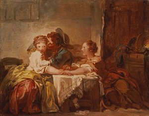 De Prijs van een Kus, 1760 door Jean Honore Fragonard