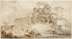 De stilstaande wagen