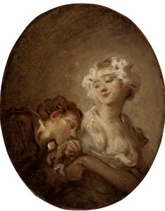 De coquette en de jeugd door Jean Honore Fragonard