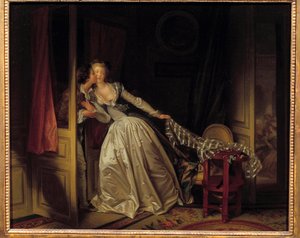 De kus door Jean Honore Fragonard