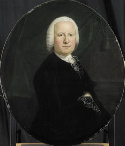 Portret van Adriaan du Bois, Directeur van de Rotterdamse Kamer van de VOC, gekozen in 1742 door Jean Humbert