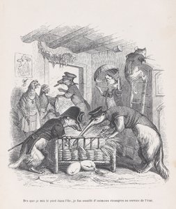 Zodra ik voet op het eiland zette... uit Scènes uit het privé- en openbare leven..., ca. 1837-47