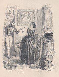 Nieuwe Actaeon, ik verraste Diana, niet in haar bad maar met een dealer in de badkamer door Jean Ignace Isidore Gérard