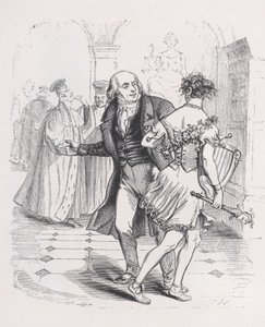 De Vluchtende Muze uit Het Complete Werk van Béranger, 1836