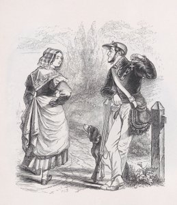 De Jager en de Melkmeid uit De Volledige Werken van Béranger door Jean Ignace Isidore Gérard