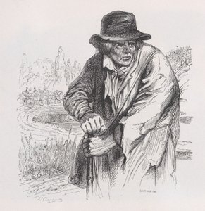 De oude zwerver uit Het volledige werk van Béranger door Jean Ignace Isidore Gérard