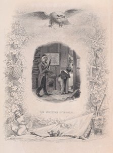 De Schoolmeester uit De Liederen van Béranger door Jean Ignace Isidore Gérard