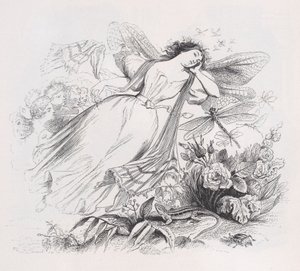 De Sylph uit De Volledige Werken van Béranger, 1836 door Jean Ignace Isidore Gérard