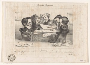 Karikatuur van Franse censoren door Jean Ignace Isidore Gérard Grandville