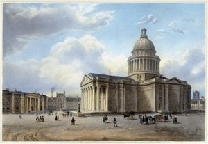 Le Pantheon - in "Promenade dans Paris et ses environs", ontworpen door Jacottet en Benoist, ca. 1840