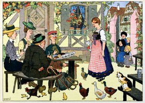 Mijn dorp, degenen die niet vergeten: Duitse toeristen door Jean Jacques (1873 1951) Waltz