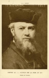 Zelfportret van Jean-Jacques Henner, Franse kunstenaar