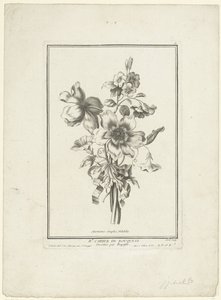 Boeket van anemoon en winde door Jean Jacques Avril (I)