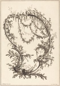 Ornament met een steun en een reling door Jean Jacques Avril