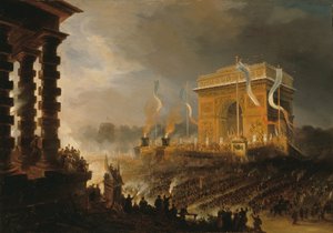 Feest van de Broederschap bij de Arc de Triomphe de l
