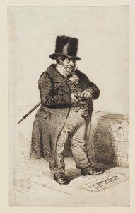 Rentier type, 1840 door Jean Jacques Grandville