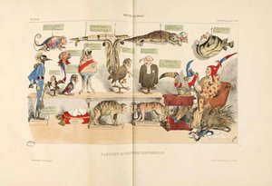 Règne animal, uit La Caricature, 1833 door Jean Jacques Grandville
