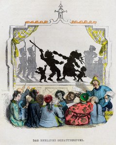 Het Berlijnse Schaduwspel, 1840s door Jean Jacques Grandville