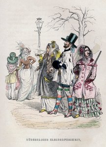 Vrouwen Vrijheid van Kleding, 1840s door Jean Jacques Grandville