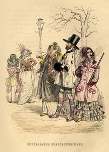 Vrouwen vrijheid van kleding door Jean Jacques Grandville