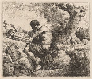 Sint Hiëronymus door Jean Jacques Lagrenée II