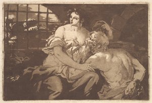 La charité romain Romeinse Liefdadigheid, in een album met Recueil de Compositions par..., 1782-1821