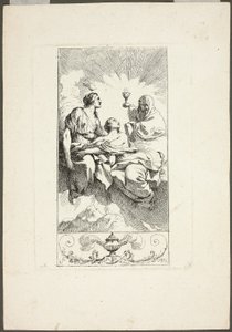 De drie deugden van theologie door Jean Jacques Lagrenee