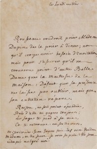 Correspondentie tussen Jean-Jacques Rousseau en Louise Dupin (circa 1754) (A05)