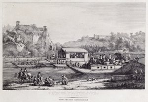 Boottocht op de Seine, 1803 door Jean Jacques de Boissieu