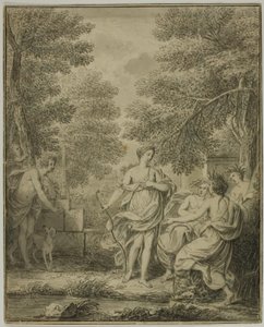 Diana en Actaeon door Jean Jacques de Boissieu