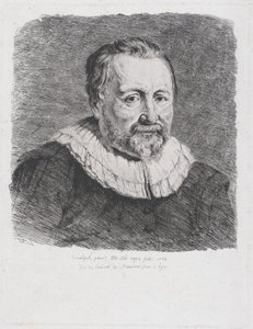Portret, naar Van Dyck door Jean Jacques de Boissieu